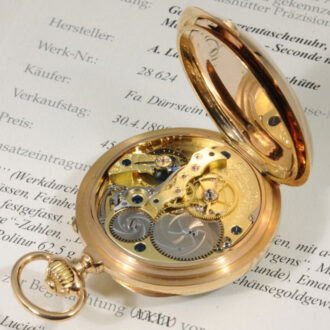 German rose gold lever watch with seconde morte Circa 1890