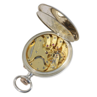 Fine German silver open faced lever pocket watch Circa 1912