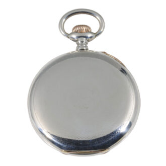 Fine German silver open faced lever pocket watch Circa 1912
