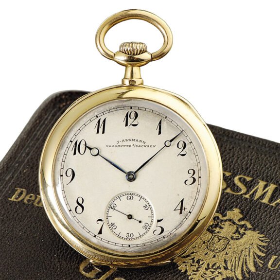 German 14K gold open faced lever pocket watch Circa 1909 German 14K gold open faced lever pocket watch Circa 1909