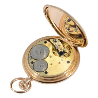 German 14K rose gold hunting cased lever watch Circa 1897