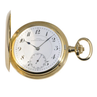 German 14K gold hunting cased lever pocket watch Circa 1925