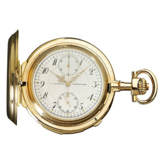 German gold repeating chronograph with counter Circa 1900