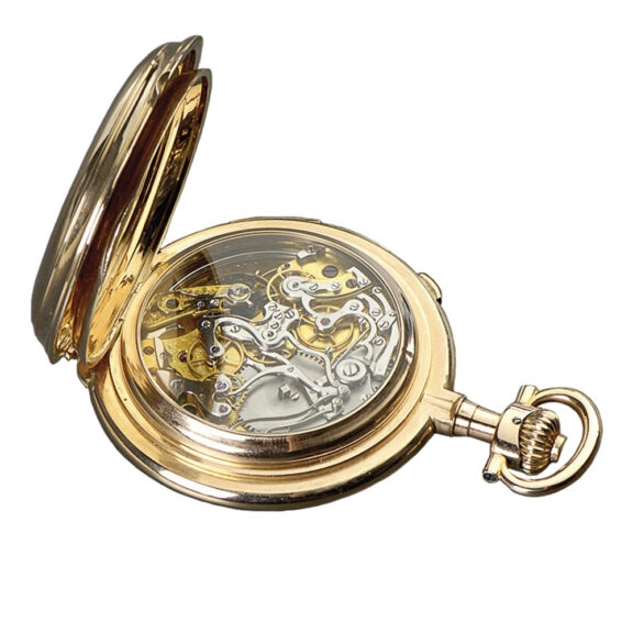 German gold repeating chronograph with counter Circa 1900 German gold repeating chronograph with counter Circa 1900