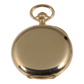 German 18K rose gold half-hunting cased lever Circa 1890