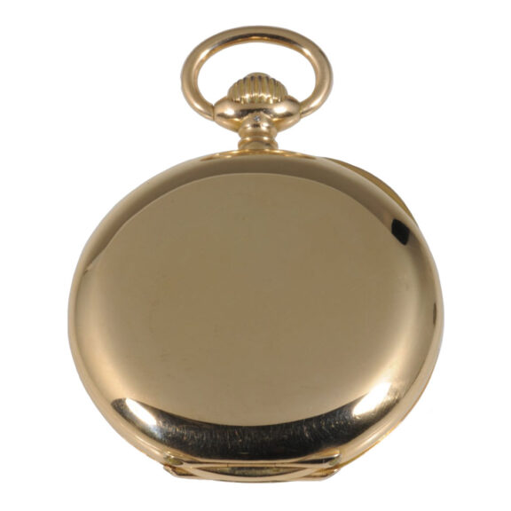 German 18K rose gold half-hunting cased lever Circa 1890 German 18K rose gold half-hunting cased lever Circa 1890