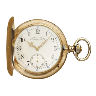 German 14K rose gold hunting cased lever watch Circa 1900