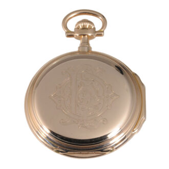 German 14K gold hunting cased lever pocket watch Circa 1905