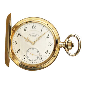 German 14 Carat rose gold hunting cased lever watch Circa 1910