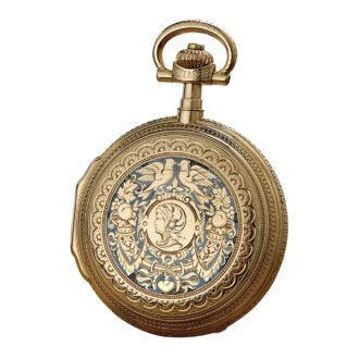 Heavy 14 Carat rose gold hunting cased lever watch Circa 1910
