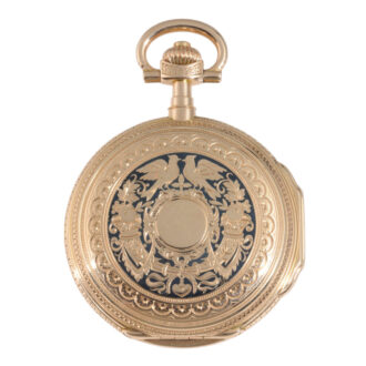 Heavy 14K rose gold hunting cased lever watch Circa 1910