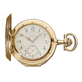 Heavy 14K rose gold hunting cased lever watch Circa 1910