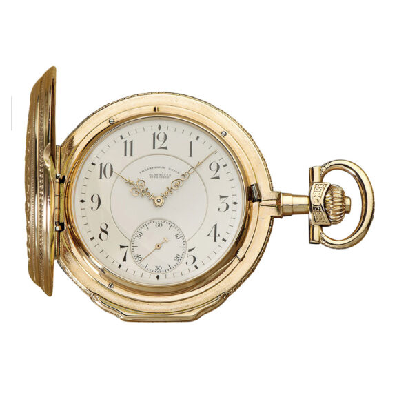 Heavy 14K rose gold hunting cased lever watch Circa 1910 Heavy 14K rose gold hunting cased lever watch Circa 1910