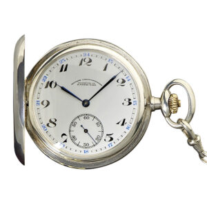 German silver hunting cased lever pocket watch Circa 1939
