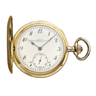 German 14K rose gold hunting cased lever watch Circa 1920