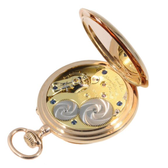 German 14K rose gold open faced lever watch Circa 1907 German 14K rose gold open faced lever watch Circa 1907