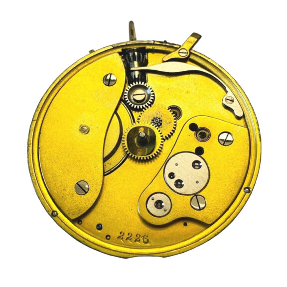 German 18K gold half-hunting cased lever watch Circa 1890 German 18K gold half-hunting cased lever watch Circa 1890