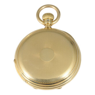 German 18K gold half-hunting cased lever watch Circa 1890