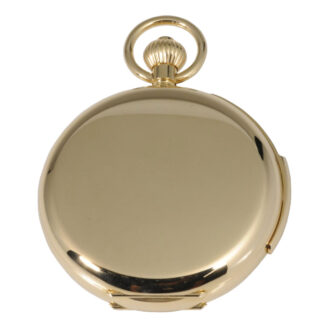 Heavy German 18K gold hunting cased repeating lever Circa 2011