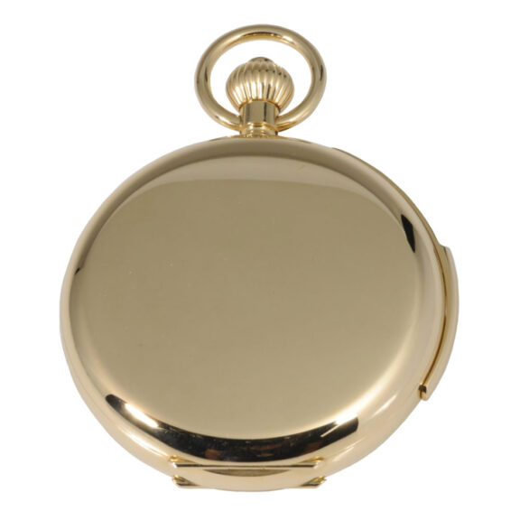 Heavy German 18K gold hunting cased repeating lever Circa 2011 Heavy German 18K gold hunting cased repeating lever Circa 2011