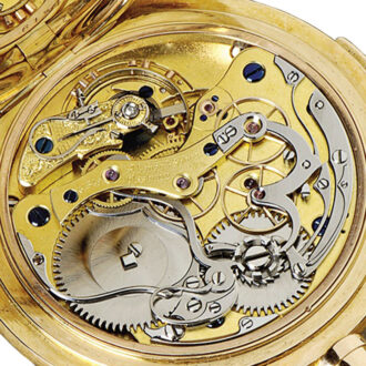 Extremely rare rose gold half-hunting cased chronograph Circa 1910 Extremely rare rose gold half-hunting cased chronograph Circa 1910