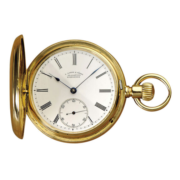 German 18K gold hunting cased lever pocket watch circa 1895 German 18K gold hunting cased lever pocket watch circa 1895