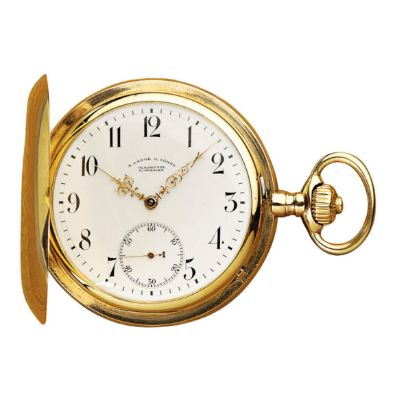 German 18K rose gold hunting cased lever watch Circa 1906