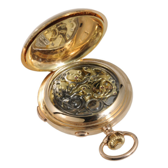 German 14K rose gold repeating chronograph Circa 1910 German 14K rose gold repeating chronograph Circa 1910