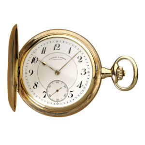 German 14K rose gold hunting cased lever watch Circa 1925
