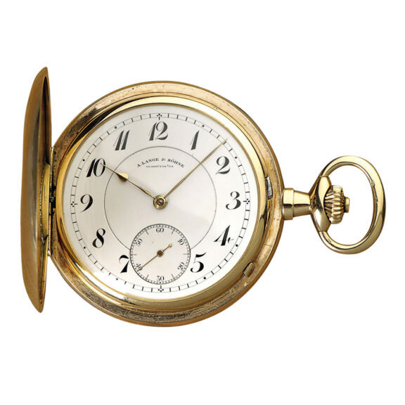 German 14K rose gold hunting cased lever watch Circa 1925