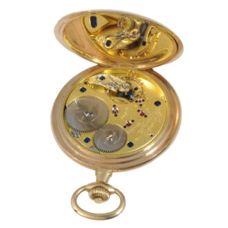 German 14K rose gold hunting cased lever watch Circa 1925