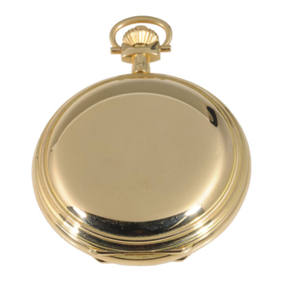 Heavy German 18K gold hunting cased lever watch Circa 1881 Heavy German 18K gold hunting cased lever watch Circa 1881