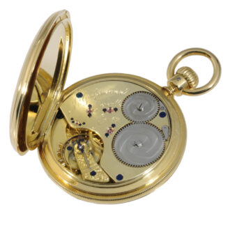 German 18K gold hunting cased lever precision watch Circa 1880