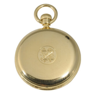 German 18K gold hunting cased lever precision watch Circa 1880