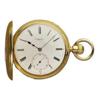 German 18K gold half-hunting cased quality 1A watch Circa 1880 German 18K gold half-hunting cased quality 1A watch Circa 1880