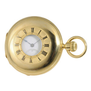 German 18K gold half-hunting cased quality 1A watch Circa 1880