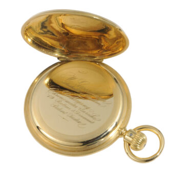 German 18K gold half-hunting cased quality 1A watch Circa 1880 German 18K gold half-hunting cased quality 1A watch Circa 1880