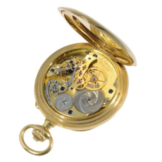 German gold open faced lever with seconde morte Circa 1917