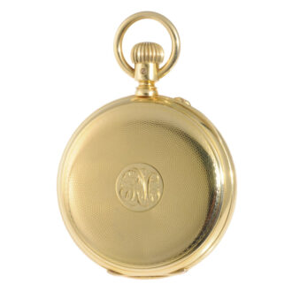 German 18K rose gold open faced lever watch Circa 1885 German 18K rose gold open faced lever watch Circa 1885