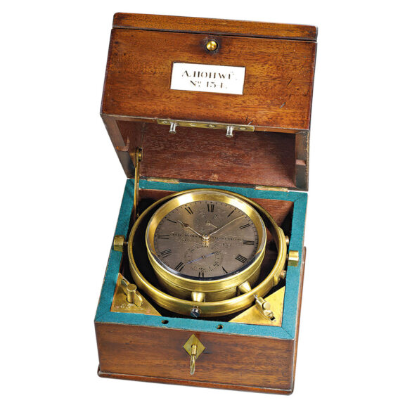 Rare Dutch deck chronometer with 56h power reserve Circa 1850
