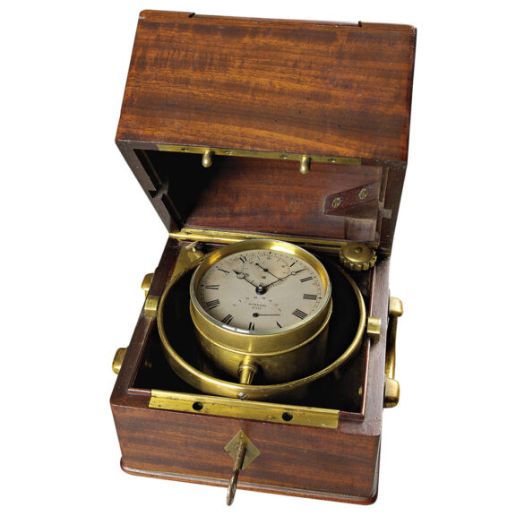 Important French deck chronometer with 49h power reserve Circa 1855