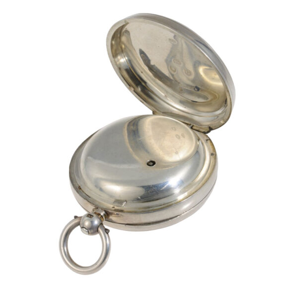 English silver open faced chronometer pocket watch Circa 1808 English silver open faced chronometer pocket watch Circa 1808