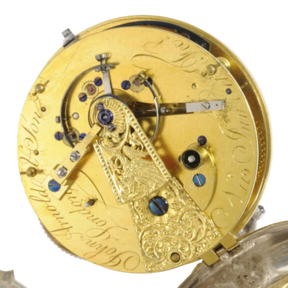 Important English silver chronometer pocket watch Circa 1789 Important English silver chronometer pocket watch Circa 1789