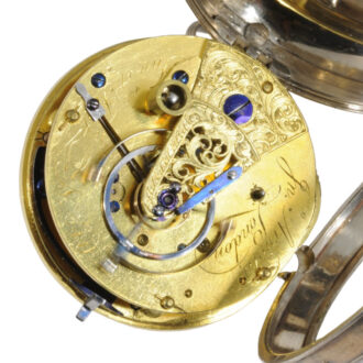 Historically interesting English silver pocket chronometer Circa 1783