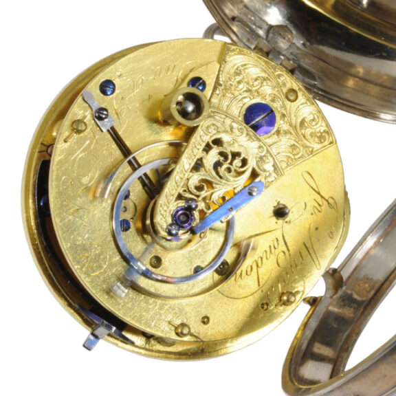 Historically interesting English silver pocket chronometer Circa 1783 Historically interesting English silver pocket chronometer Circa 1783