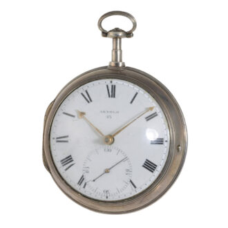 Historically interesting English silver pocket chronometer Circa 1783