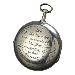 Historically interesting English silver pocket chronometer Circa 1783