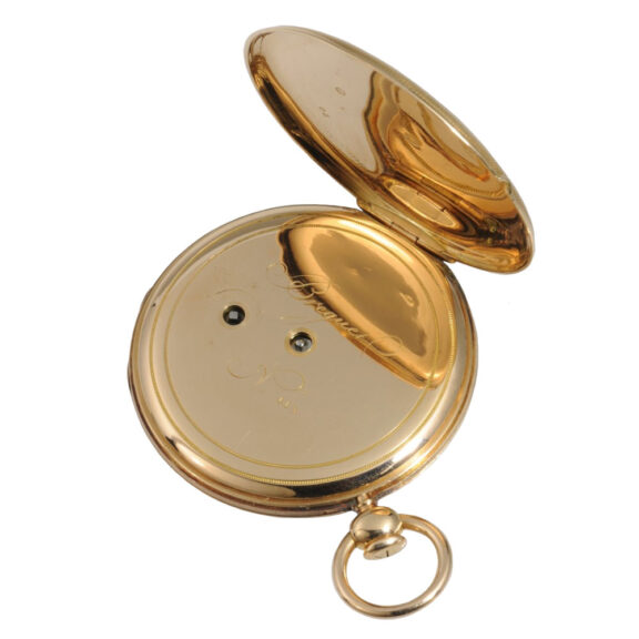 French 18K gold open faced quarter repeating watch Circa 1838 French 18K gold open faced quarter repeating watch Circa 1838