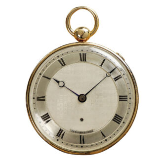 French 18K gold quarter repeating cylinder watch Circa 1817