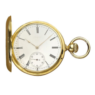 French 18K gold hunting cased lever chronometer Circa 1870